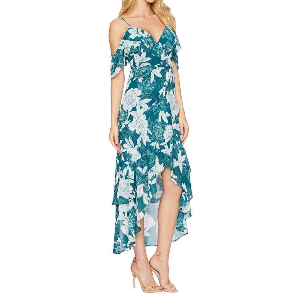 ✨Bardot Garden Party Floral Ruffle Hi-Lo Sz 6/small Dress✨